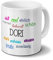 Tasse mit Namen Dori - Motiv Positive Eigenschaften - Namenstasse, Kaffeebecher, Mug, Becher, Kaffeetasse - Farbe Weiß