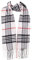 Hat To Socks Écharpe d'Hiver Classique à Carreaux Super Douc Chaude et Élégante pour les Femmes et les Hommes (Blanc)