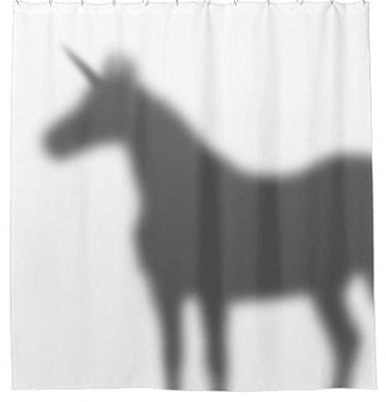 Violetpos Rideau de douche décoratif motif licorne pour salle de bain 120 x 180 cm