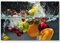 Paul Sinus Art Leinwandbilder | Bilder Leinwand 120x80cm Obst im Wasser