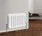 NRG 300 X 425 mm Gloss White Horizontal Cast Iron Radiator Double Panel