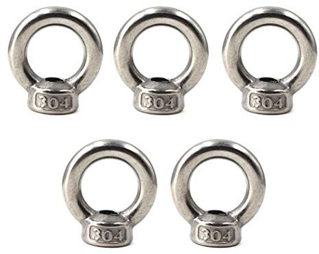 M8 ösenmutter 304 edelstahl Ringmutter (Packung mit 5)