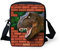POLERO kleine umhängetasche Schultertasche Cross Body Bag mit Tyrannosaurus Rex Dino Dinosaurier Print