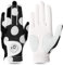 FINGER TEN Golfhandschuhe Damen Leder Links Rechts Hand Golfhandschuh Golf Handschuhe mit Ball Marker Wert 1 Stück Handschuh, Rain Grip Griff Linke Rechte Golfer (Runden, L, Links)