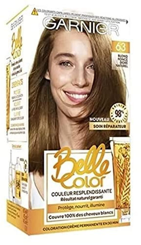 Garnier - Belle Color - Coloration permanente Châtain - 63 Blond foncé doré naturel