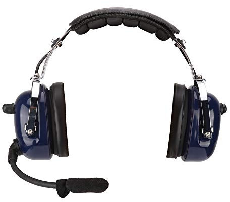 Aviation Headset, Pilotenkopfhörer für die allgemeine Luftfahrt, Luftfahrtkopfhörer, 3,5-mm-Headset zur Geräuschreduzierung für Piloten