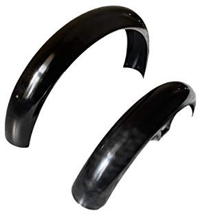 Kotflügel Schutzblech vorn & hinten schwarz gepulvert für Simson S50 S51 S70
