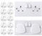[NOVA] Baby Home Safety Socket Covers Child Proof Plug Socket Protectors/Guards (20PACK)