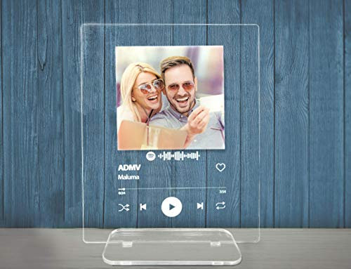 Creativa Digital Placa Spotify Personalizada | Incluye tu Foto y Canción Favoritas | Gran Tamaño | Ideal para Regalar