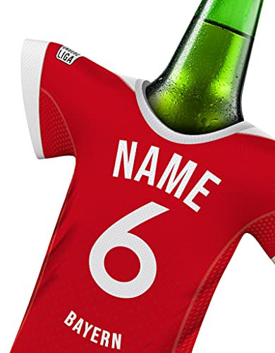 my fan shirt PERSONALISIERTES Trikot passend für Bayern Trikot kühler Fans | Flaschenkühler Getränkekühler Fanartikel by MYFANSHIRT.com Kein Original