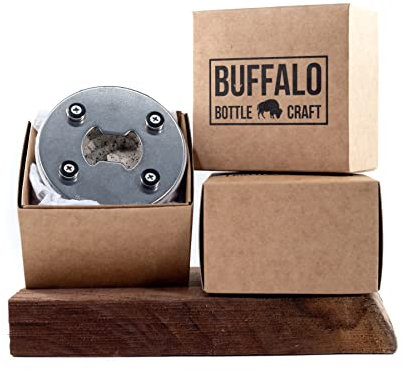 Geschenkbox für Ihren Edelstahl Baseball Flaschenöffner, Bierflaschenöffner aus echtem Baseball's Leder, magnetischer Flaschenöffner & Cap Catcher - Cooles Gadget für Teenager & Geschenk für Männer