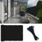 Vocray 0.9X6M Privatsphäre Sichtschutz für Balkon Geländer, Sonnenschutz Balkon Netz, Wind- und Staubschutz, Mesh Stoff für Außenschutz, Pool, Terrasse, Patio, Zaunabdeckung(Schwarz)