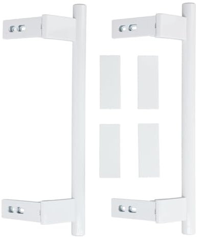 easyPART Compatible avec EUROPART 10081428 Lot de 2 poignées de porte + partie congélateur comme LIEBHERR 9086742 pour réfrigérateur Combinaison de 2 pièces
