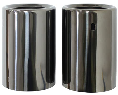 Auspuffblenden Endrohrblenden Auspuffblende Endrohrblende Auspuff Endrohre Blende Auspuffanlage Schalldämpfer Edelstahl schwarz für 1er F20 F21 2er F22 F87 F23 3er F30 F80 F31 F34 4er F36 F32 F82 F33