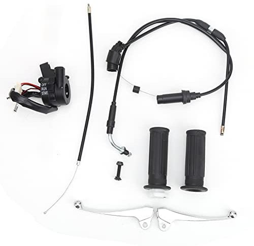 Tbest Pw50 2020 Throttle, Pw50 Throttle Housing,Pw 50 Parts Throttle Grip Cable Brake Lever Ignition Switch Kit Fit For Yzinger 50/Peewee Pw50 Kill Switch