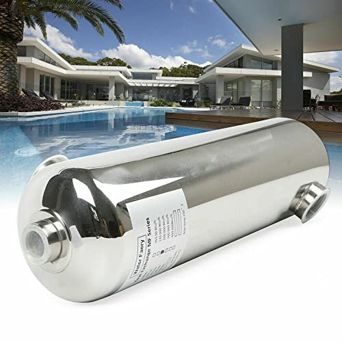 Intercambiador de calor de piscina de acero inoxidable 60Kw 485 X 134 mm calentador de piscina para piscinas, saunas, etc.