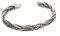 vissen Vintage Silber Armband Armreif Herren Damen Edelstahl Geflochtene Muster Offene Manschette Armschmuck
