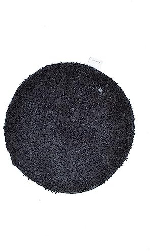 Teppich aus 100% Polyester; handgetuftet | Größe: 60 cm rund; Farbe: Anthrazit | Tom Tailor - Cozy Bath