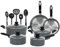 Velker - batteria da cucina a induzione 15 pezzi - kit pentole a induzione con rivestimento antiaderente adatto a tutti i piani cottura. Set pentole cucina