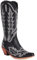 Donne Western Stivali da cowboy with Embroidered Moda Retrò Classico Tall Boot Pull On per donne Ragazze Le signore nero Numero 44