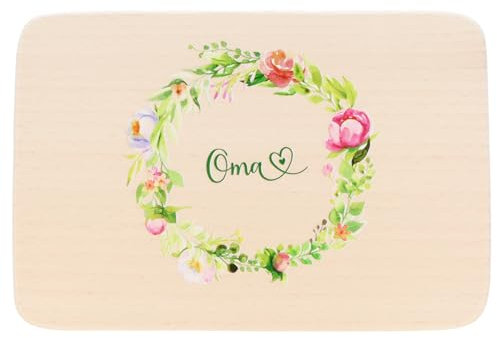 Spruchreif | Frühstücksbrettchen aus Holz mit hochwertigem UV-Druck | Geschenkidee für Oma | Muttertag | Oma