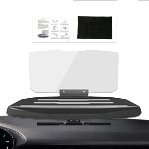 Teksome HUD Head Up Display Halter - Auto Projektor Heads Up Display für Smartphone - Wiederverwendbare Auto GPS Mobile Head Up Display Halter mit Bildreflektion für Auto SUV