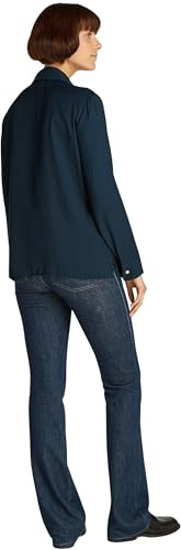Tommy Hilfiger Damen Hemd Soft Viscose Regular Fit, Blau (Dark Night Navy), 46
