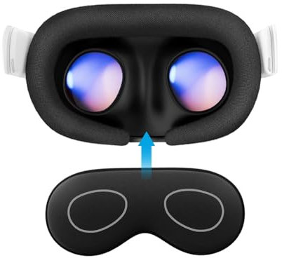 AMVR Lens Protector Cover Compatible con Meta Quest 3s, Quest 3/2/1, Vision Pro, Valve Index, Rift S y Pico 4, Protege la Lente de la luz Solar, arañazos y Polvo.