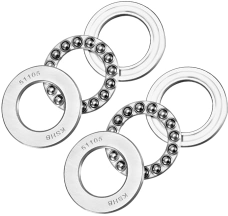 Kozelo 2 Stück 51105 Axial-Rillenkugellager - [25mm x 42mm x 11mm] Chromstahl Miniatur-Axiallager mit Unterlegscheibe für den Einsatz in Werkzeugmaschinen