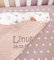 BotoBaby ★ Zweilagige Babydecke mit Namen und Datum Bestickt ★ Minky ★ Baumwolle ★ Füllung ★ (Hellbraun - Tiere, 75 x 100 cm)