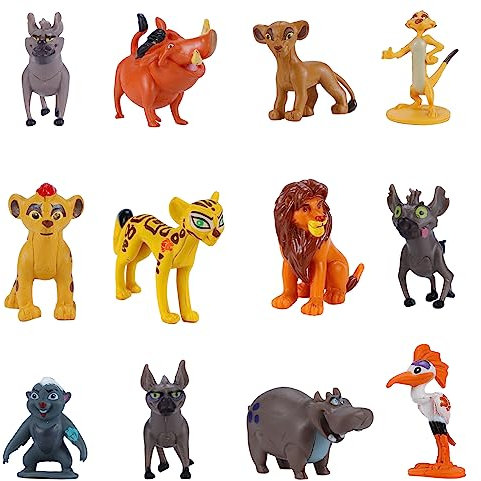 WFBJKUXF Le Roi Lion – Figurines de la Garde Lion, Tales of Mufasa & Simba Perfect Toys, lot de 12 mini figurines de 2,5 à 5,8 cm