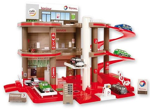 STARLUX | Garage Total 3 Niveaux avec Station-Service Complète | Parking, Ascenseur, Atelier De Réparation Circuit Et Accessoires | Jouet pour Petites Voitures Dès 3 Ans | Fabrication Européenne