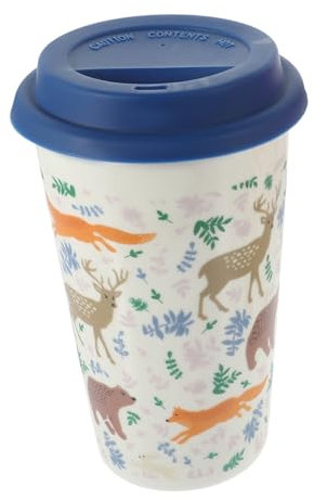 ROMISBABA Weihnachts Keramik Kaffeetasse Mit Deckel Trinkbecher Für Kaffee Tee Geschenkidee Für Familie Und Freunde