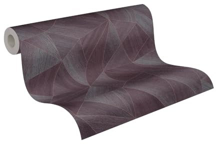 Livingwalls Daniel Hechter Design-Tapete - Strapazierfähige Vliestapete in Grafik-Optik - 10,05 m x 0,53 m - Lila, Grau, Rosé, Metallic - Made in Germany – 361335