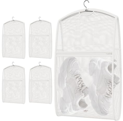 Bolsa de Lavado para Zapatos Saco De Malla Reutilizable 5 Unidades | Bolsas De Malla Lavandería para Lavar y Secar Saco y Botas, para Baño, Hogar, Dormitorio, doméstico, en viajes y Hotel