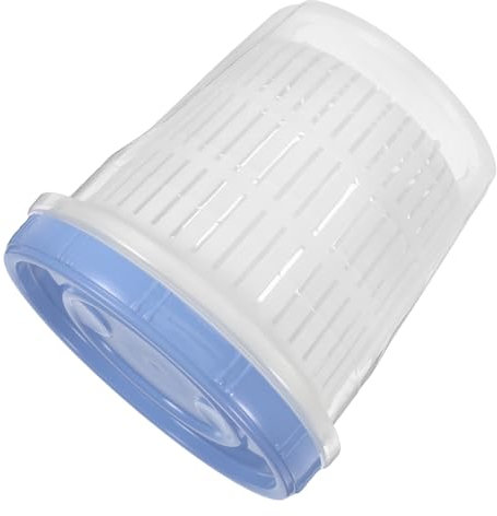 CLISPEED Frasco Para Kimchi Con Colador 1250ml Plástico Azul Cierre Hermético Recipiente Para Fermentar Verduras y Aceitunas Almacenamiento Multiusos Para Familia