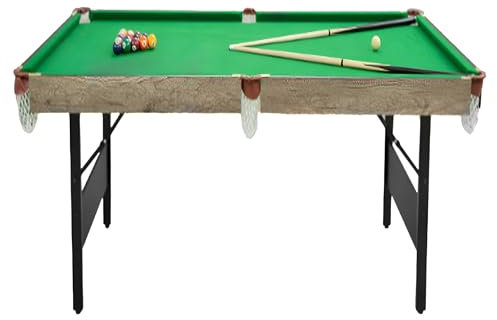 Faltbarer Billardtisch - 3 in 1 kompakter Billardtisch Ping Pong Tisch Schreibtisch für Zuhause und Unterhaltung
