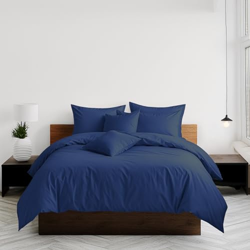 Home Sweet Home UK Plain Dyed Super King Size Duvet Cover Sets Soft PolyCotton Duvet Cover Sets Super King With Button Closure Non-Iron Easy Care Bedding With Matching Pillowcase