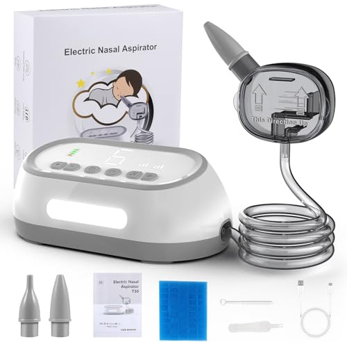 Uplayteck Electric Nasal Aspirator for Baby, 6 Adjustable Suction Levels