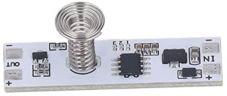 Haofy LED-Touch-Dimmer-Modul, DC 5 V–24 V, Stufenlose Helligkeitsregelung, ABS-Material