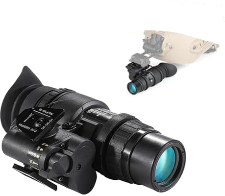 Infrarot-Nachtsichtfernglas, militärisch-taktisch, 1x32 Nachtsichtbrille, Monokular, Kopf- und Helmbefestigung for Camping, Jagd und Sicherheit