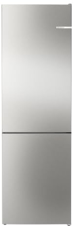 Bosch KGN362I1F Série 4 - Réfrigérateur combiné, pose-libre, Perfect Fit | 186 x 60 cm, Inox, NoFrost, VitaFresh, Paroi arrière profilée Multi Airflow