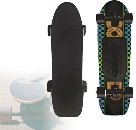 Elektrisches Longboard mit Fernbedienung - Maximale Belastung 150 kg, Max Reichweite 26 km, Höchstgeschwindigkeit 22 km/h - Ideal für Erwachsene und Teenager Anfänger