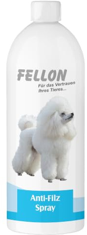 Fellon Kräutershampoo für Hunde 500 ml – pH-neutrales Hundeshampoo mit natürlichen Kräuterextrakten – Fellpflege für glänzendes Fell, silikonfrei, hautfreundlich (1 Liter, Anti-Filz Spray)