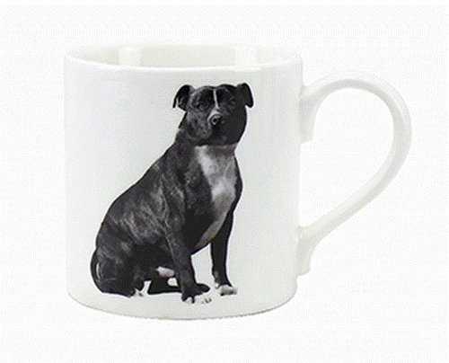 Best of Breed - Black Staffordshire (Staffie) China Mug