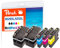 Peach B525/529 Spar Pack Plus Druckerpatronen XL (2xBK, C, M, Y) ersetzt Brother LC-529, LC-525XL für z.B. Brother DCPJ 100, Brother DCPJ 105, Brother MFCJ 200