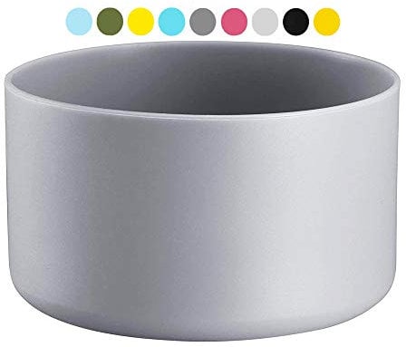 One MissionX Boot Sleeve for Hydro Flask Bottles & Travel Tumbler-Stanley Quencher Tumblers-Owala & Simple Modern Tumblers, Anti-Slip Protective Cover (Grey, Fits HydroFlask 32 oz & 40 oz Bottles)