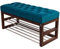 EMRA WOOD LPP 5 Sitzbank Bank Hocker HÖHE 45cm Velour Türkis Holz Nuss Lackiert Antik Schick Elegant Neu OVP Handarbeit Nach Mass (75, 30)