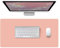 CIEEIN CIEHT Cuir Double Face Tapis de Souris Bureau Tapis de Portable Tapis de Bureau épaisseur 2 mm Bleu Ciel + Rose 35x70cm