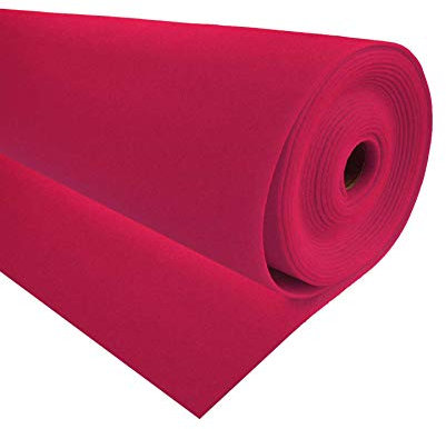 Bastelfilz 1m Meterware Filz 90cm x 1,5mm Dekofilz Taschenfilz Filzstoff 45 Farben, Farbe:fuchsia